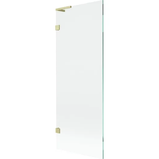 MEXEN/S - Lunar L vaňová zástena FIX 70 x 150, transparent, zlatá kartáčovaná 897L-070-000-55-00