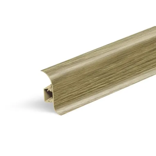 Lišta soklová Naturel pinia , PVC dĺžka 250 cm, výška hrany 56 mm, NATNGF065