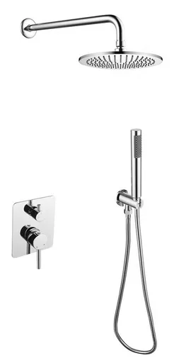 BESCO BESCO - Podomietkový sprchový set SLIM Decca / ILLUSION II - Farebnica - Chróm BABPDIIICH