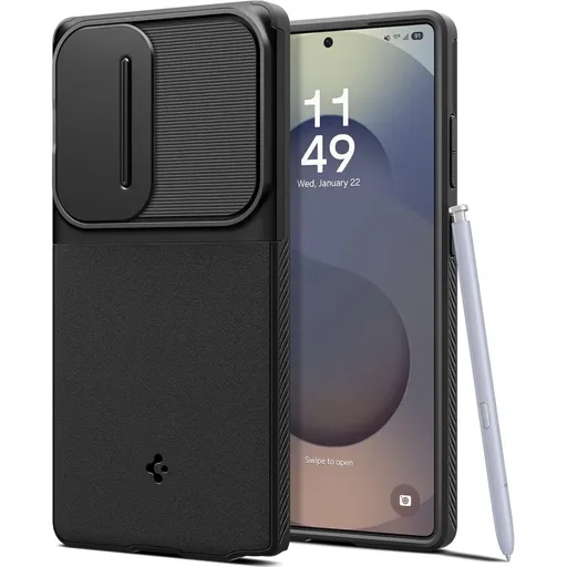 SPIGEN OPTIK ARMOR Puzdro pre Samsung Galaxy S25 Ultra 5G BLACK