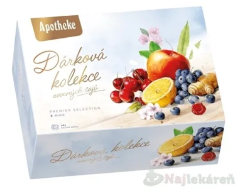 APOTHEKE Darčeková kolekcia prémiové ovocné čaje v nálevových vreckách 48ks