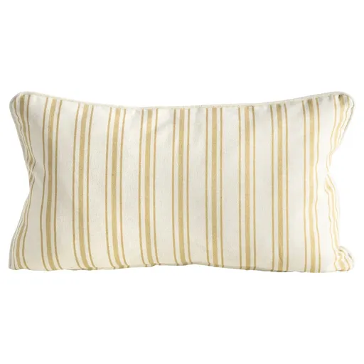 ArtFir Obliečka na vankúš LEN 36 | krémová/žltá 30 x 50 cm