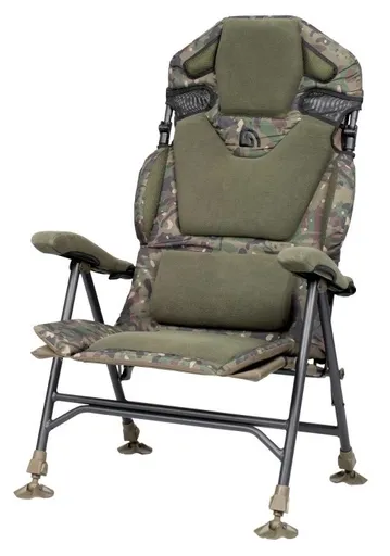 Trakker kreslo komfortné s lakťovými opierkami levelite camo longback recliner
