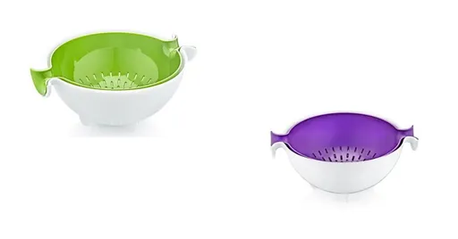 MAKRO - Cedník + miska sada rôzne farby