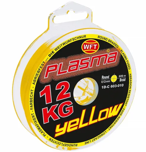 Wft šnúra kg plasma round žltá 150 m - 0,10 mm 12 kg