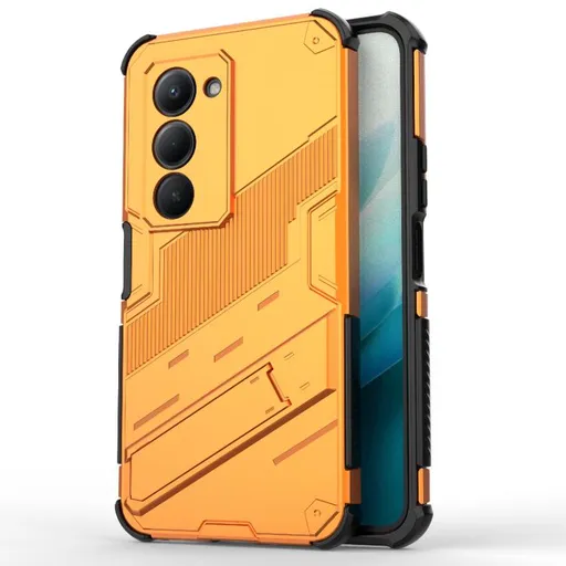 BIB Ochranný obal so stojanom pre Xiaomi Redmi 15 / Redmi 15 5G oranžový
