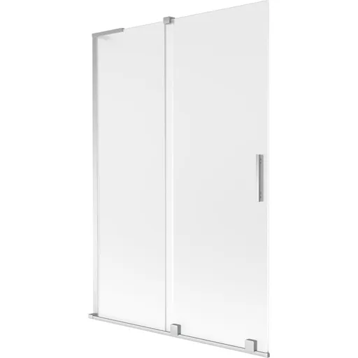 MEXEN/S - Velar L dvojkrídlová posuvná vaňová zástena 120 x 150, dekor, chróm 896-120-003-31-01