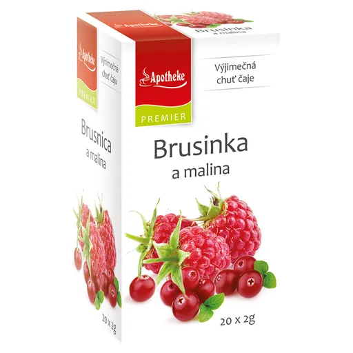 APOTHEKE Brusnica a malina 20x2 g