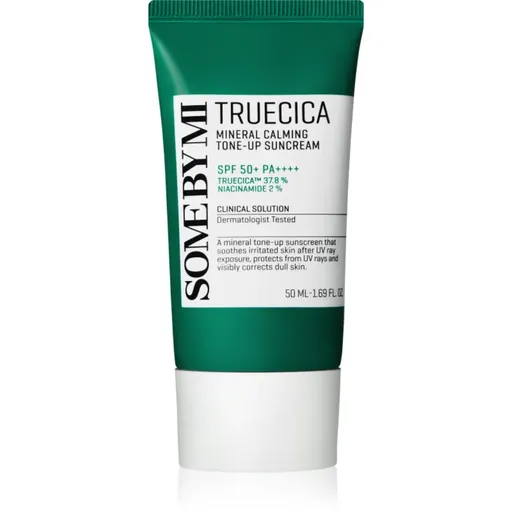 Some By Mi Truecica Mineral Calming Tone-up Suncream upokojujúci a ochranný krém SPF 50+ 50 ml