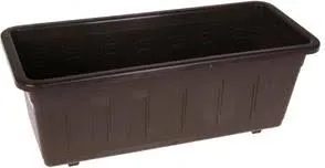 PLASTKON - Truhlík GARDEN 60 cm hnedý, umelá hmota