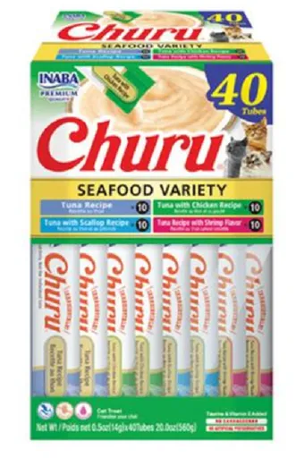 Churu Cat BOX Tuna Seafood Variety 40 x 14 g