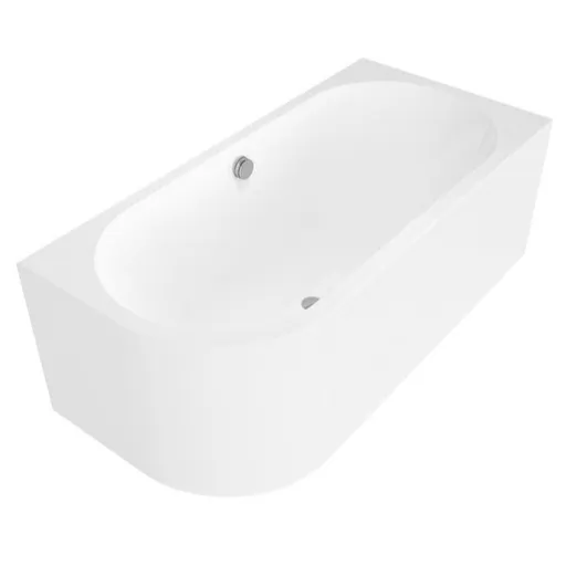 Polysan Monolith viva r asymetrická vaňa 180x75x60cm, biela 72129M