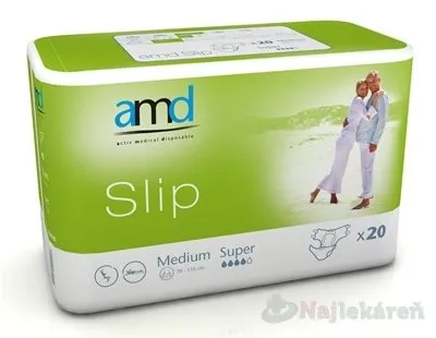 AMD Slip Super, inkontinenčné plienky (veľkosť M), 1x20 ks