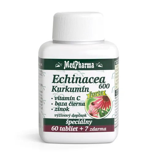MedPharma Echinacea 600 Forte+kurkumin 67 tabliet