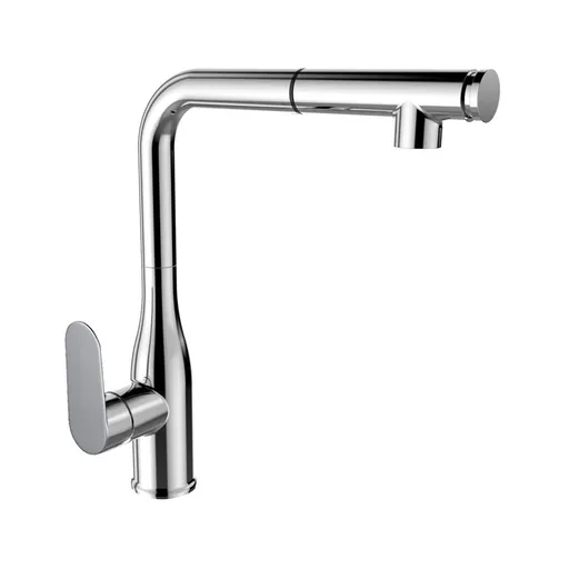 MEREO Mereo Drezová stojánková batéria, Viana, s výsuvnou 2-polohovú sprchou, chróm CBE20104