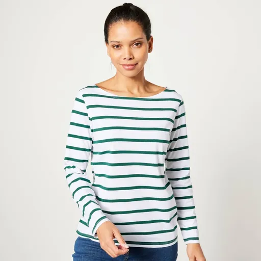 Pruhované tričko s dlhými rukávmi