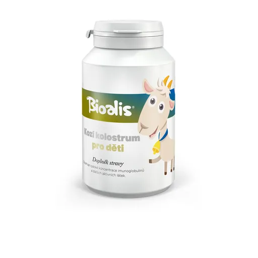BIOALIS Kozie kolostrum pre deti 140 kapsúl