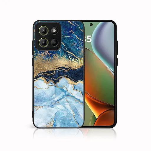 MY ART Ochranný kryt pre Motorola Moto G15 / Moto G15 Power BLUE MARBLE (141)