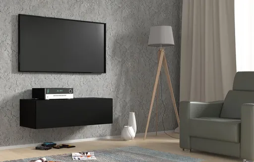 ARTBm Závesný TV stolík BINGO 100 cm | čierny mat
