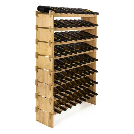 G21 Bambusový stojan na víno, 72 fliaš, L