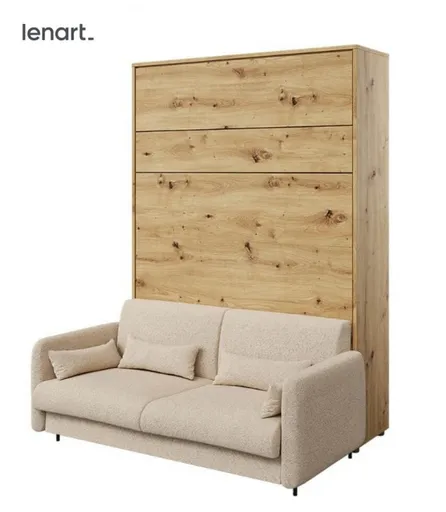 Dig-net nábytok Posteľ Lenart BED CONCEPT s pohovkou | dub artisan 160 x 200 cm