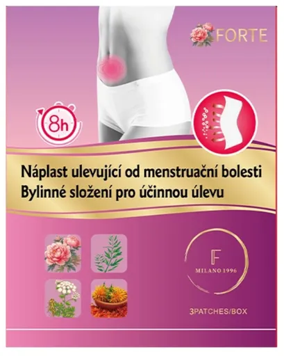 Forte Náplasť uľavujúca od menštruačnej bolesti 3 náplasti
