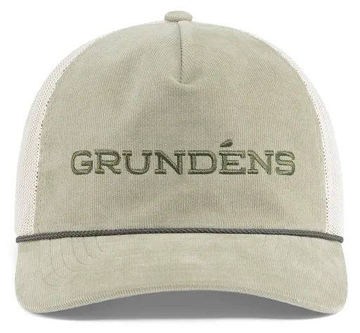 Grundéns šiltovka cord wordmark trucker light olive