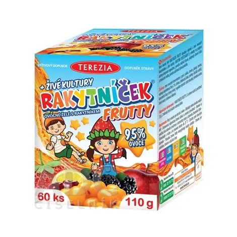 TEREZIA RAKYTNÍČEK FRUTTY + živé kultúry 60KS