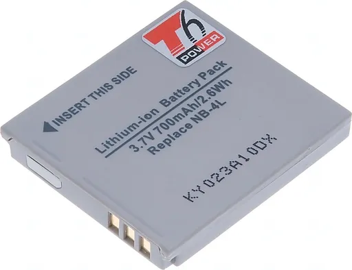 Batéria T6 Power Canon NB-4L, 700mAh, 2,6Wh