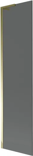 MEXEN/S - Next L vaňová zástena FIX 50 x 150, grafit, zlatá 895-050-000-03-40-50