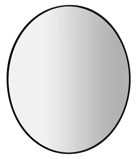 SAPHO - SHARON LED podsvietené zrkadlo Ø 80 cm, čierna mat 31255CI