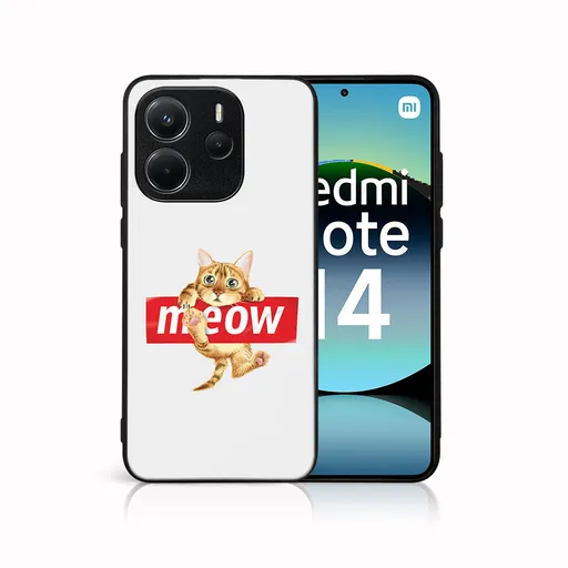 MY ART Ochranný kryt pre Xiaomi Redmi Note 14 MEOW (183)