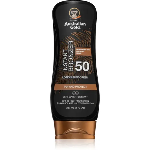 Australian Gold Lotion With Bronzer ochranná starostlivosť pred slnečným žiarením s bronzerom SPF 50 237 ml