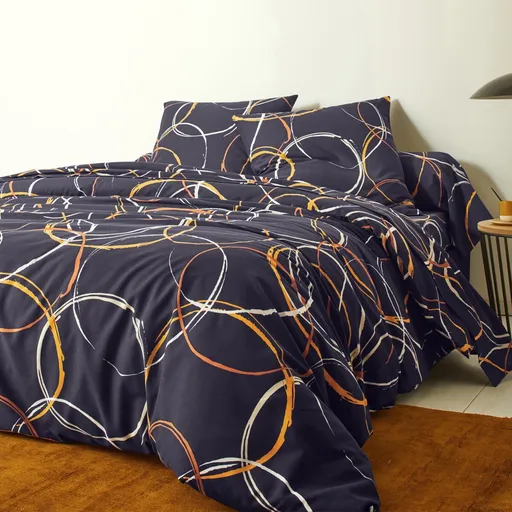 Posteľná bielizeň Noemi s potlačou kruhov, polycoton