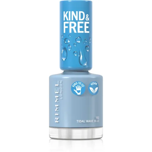 Rimmel Kind & Free lak na nechty odtieň 152 Tidal Wave Blue 8 ml