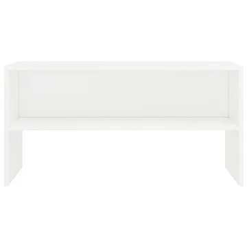 TV stolík biely 80 × 40 × 40 cm drevotrieska (800054)