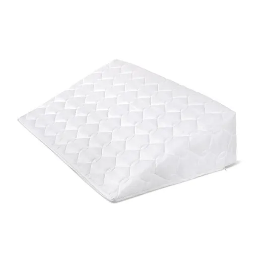 Bellatex Klinový podhlavník s prešitím biela, 80 x 50 x 20 cm