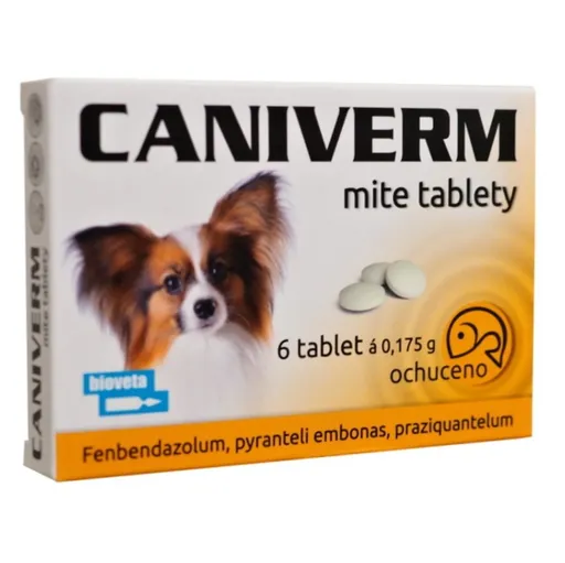 Caniverm mite tbl 6 x 0,175 g