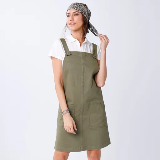 Džínsové šaty s trakmi