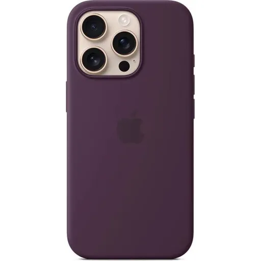 iPhone 16 Pro Max Silicone Case with MS - Plum