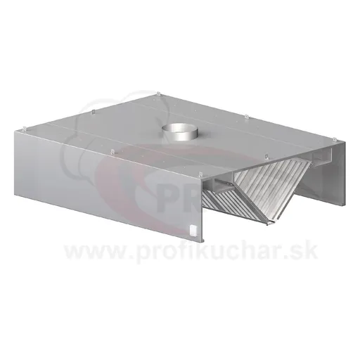 Priestorový odsávač pary - kosený 1600x1500x450mm