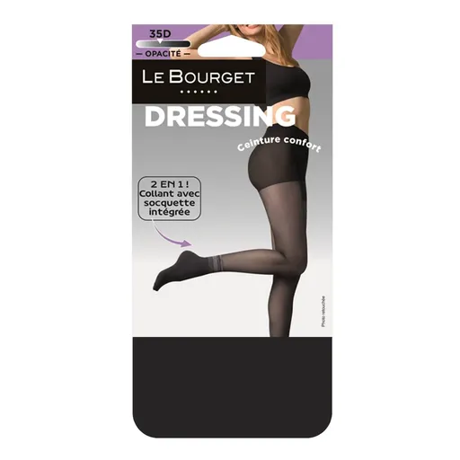 Pančuchové nohavice s pohodlným pásom a efektom ponožiek