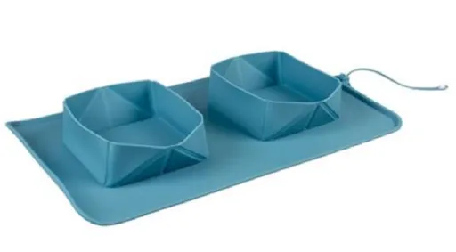 DUVO+ Cestovná miska skladacia, silikónová 2 x 600 ml