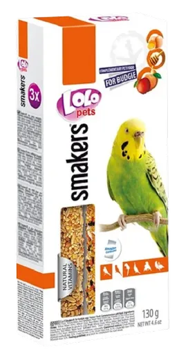Lolo Pets Smakers Tyčinky Andulka ovocie, med, vajcia 130 g