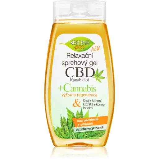 Bione Cosmetics Cannabis CBD relaxačný sprchový gél s CBD 260 ml