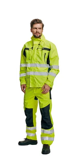 TICINO nohavice HV oranžové/čierne XXL