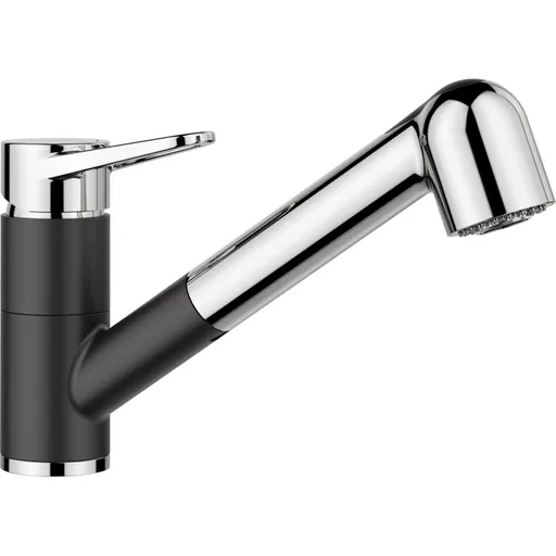 Blanco Wega II-S silgranit/chróm čierna