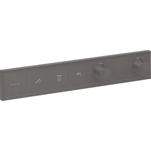 Hansgrohe RainSelect sprchová a vaňová batéria bez podomietkového telesa kartáčovaný čierny chróm 15381340