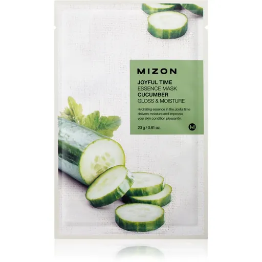 Mizon Joyful Time Cucumber plátenná maska s rozjasňujúcim a hydratačným účinkom 23 g