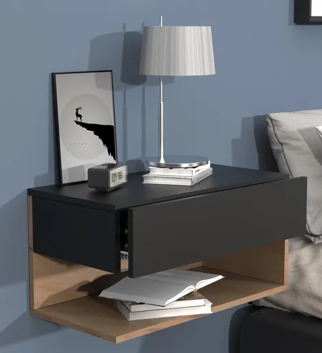 VCM Nástěnná zásuvka Usal XL 60, černá